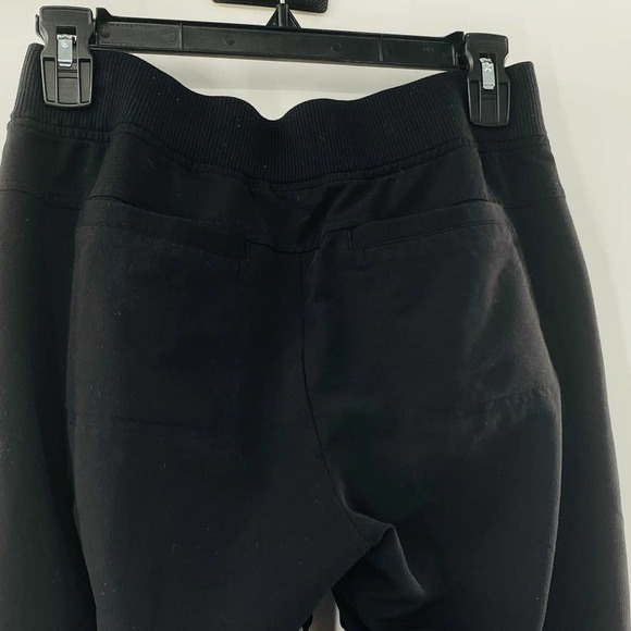 Athleta Midtown Drawstring Trouser Pants Black Sz 0 Mid Rise - Picture 12 of 13